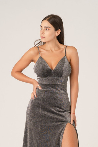 Vestido Sensual Talle Grande  Con Tajo Moda Pasión 