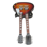 Modelo De Guitarra Dollhouse En Miniatura Con Decoración Elé