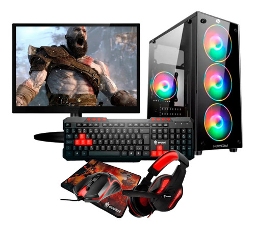 Pc Gamer Completo Amd Athlon 3000g 8gb Ddr4 Ssd Monitor