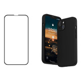 Carcasa + Lamina Para iPhone Todos Los Modelos Silicona Slim