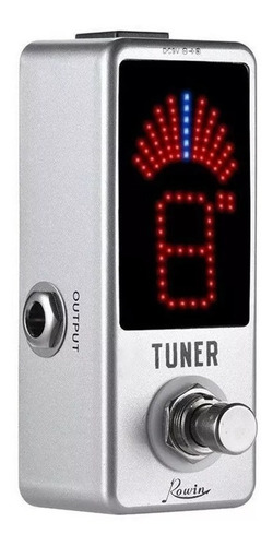 Mini Pedal Afinador Tuner Guitarra Cromático Rowin  Lt-910