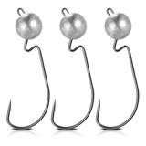 Set De Anzuelos De Pesca Caster Hooks-wl01x3#3.5g Número 1 En Blister De 3 Unidades