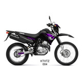 Adesivo Kit Yamaha Lander 250 2009 A 2019 Roxo