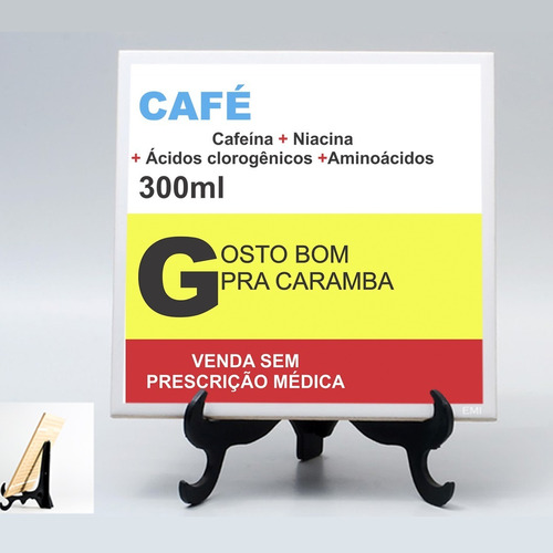 Quadro Presente Remédio Café 18 