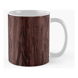 Taza X4 Textura Rústica De Madera Marrón Oscuro Calidad Prem