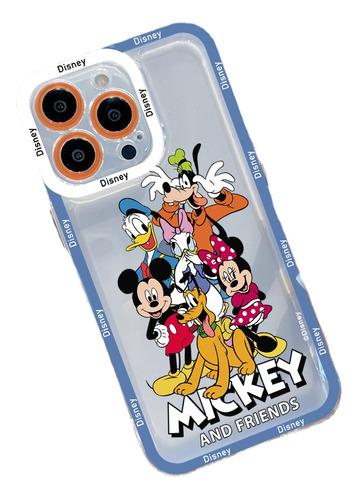 Funda De Teléfono Familiar Mickey Minnie Para iPhone 15, 14,