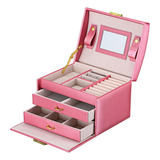 Goldwheat Joyero, Caja Organizadora De Joyas Para Mujeres, C