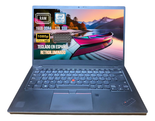 Laptop Ultrabook Lenovo X1 I7-8va 16gb 1tb Ssd 14 Fhd W10