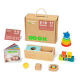 Oook Juguetes Montessori Para Bebes 9-10 Caja De Juego Monte