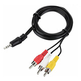 Lote Cable Miniplug 3.5 A 3 Rca Macho X10