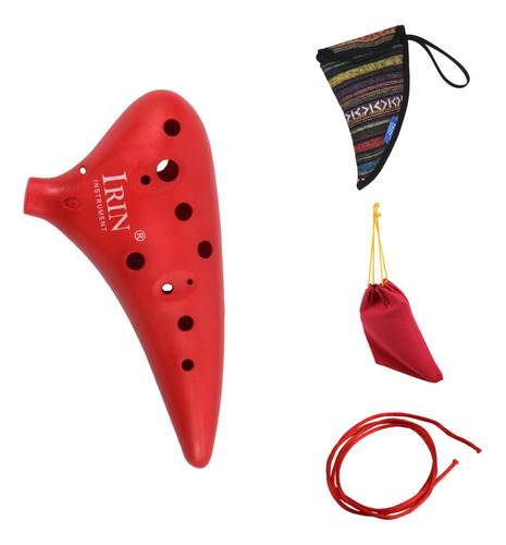 Ocarina Con Conjunto De Paquetes Rojo