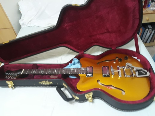 Guitarra Tagima Seatle Semi Acustica Lb Dourada Com Bigsby