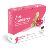 Litee Cranberry 30 Capsulas Sabor Sem Sabor