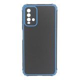 Estuche Mate Rígido Antigolpes Para Redmi Note 9t Azul