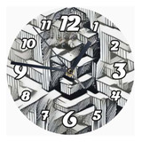 Reloj De Madera Brillante Diseño Buda B19