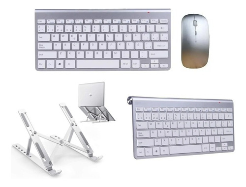 Teclado E Mouse Sem Fio + Suporte P/ Notebook Dell Inspiron