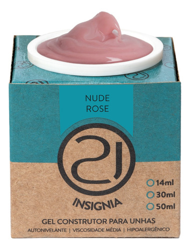 Ecoline Insignia Nude Rose Gel Nails 21 30ml