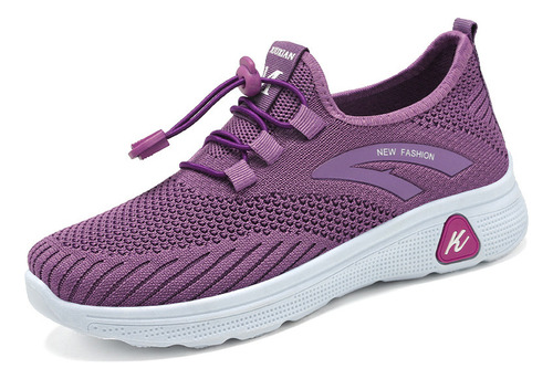 Zapatos De Tenis Elásticos Casuales Para Mujer Moda 69352