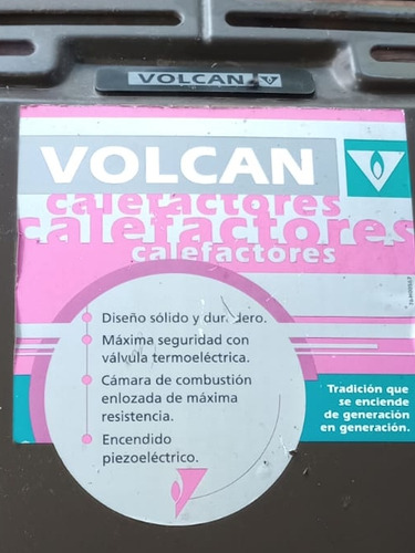 Estufa Volcán De 4000 Calorías Sin Salida 