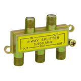 Splitter Coaxial Television Por Cable 4 Salidas