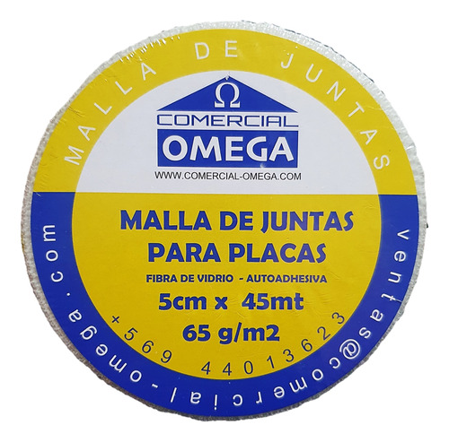 Cinta Malla Fibra Vidrio Junturas Autoadhesiva 5 Cm X 45 Mts