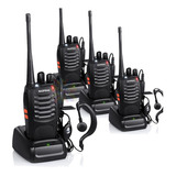 Kit X4 Handy Baofeng Bf888s Canalero Radio Walkie Talkie Uhf