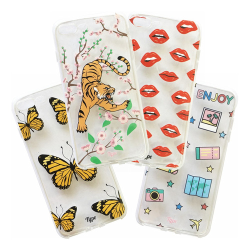 Funda Silicona Mariposa Beso Enjoy Tigre 8 Plus 11pro