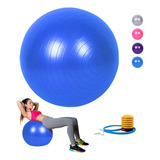 Balon Pelota De Yoga Pilates Ejercicio Casa 65cm + Inflador