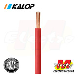 Cable Unipolar Rojo 10mm Metro Cat 5 Kalop Electro Medina