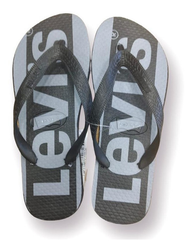 Flip Flop Box Tab Grey-black Levis (8988)