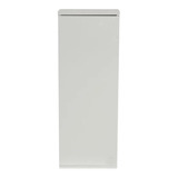 Nicho Prateleira Armário C/ 3 Divisórias Mdf Branco C/ Porta