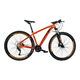 Bicicleta Aro 29 Rino Everest 27v - Alivio - 7.0 Cor Laranja Tamanho Do Quadro 15