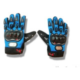 Guantes Para Motociclista Con Protección Azul D1 Talla G