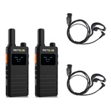 2pcs B3s Radios Licencia Libre Pantalla Lcd 2 Auriculares