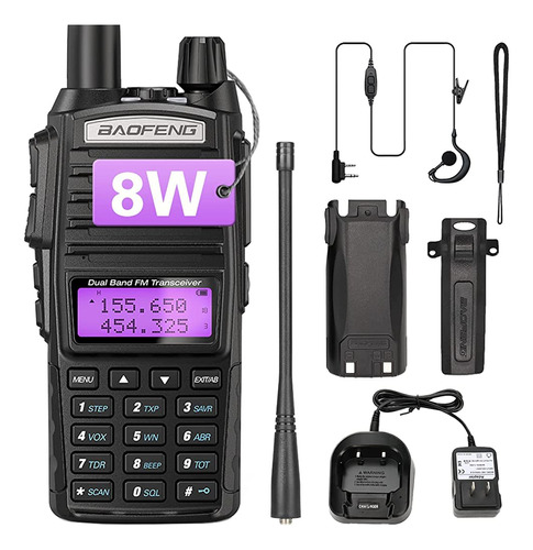 Baofeng Uv-82 Ham Radio De Mano 8w Radio De Alta Potencia Ba