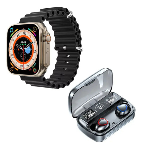 Combo Reloj Smart T8000 Ultra + Auriculares Bluetooth M10