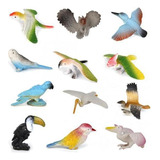 Maqueta De Juguete De Plástico Con Forma De Pájaro, 24 Unida