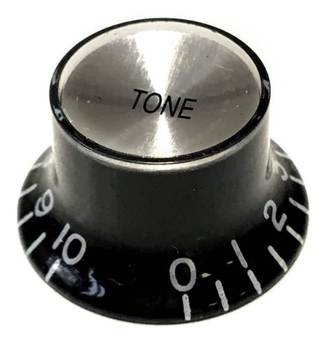 Knob Top Hat Reflector Black/silver Tone