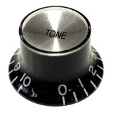 Knob Top Hat Reflector Black/silver Tone