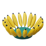 Fruteira Para Mesa Rustica Temática De Banana 45cm Diâmetro