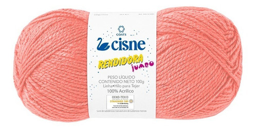 Lana Cisne Rendidora Jumbo X 5 Ovillos - 500gr Por Color Color Salmon 02052