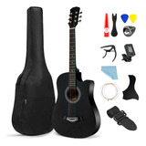 Guitarra Acústica Clásica 38inch Con Funda Y Accesorios Kit