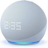 Amazon Echo Dot 5th Gen Con Reloj - Could Blue - Celeste