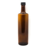 Botella Vidrio Ambar Aceite Vinagre Tapa Inserto 750 Cc X12
