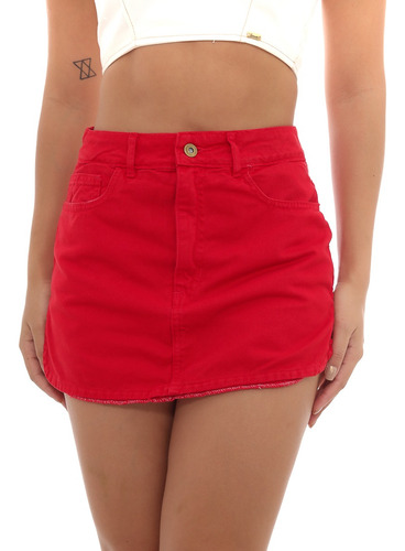 Shorts Saia Moderno Moda Blogueira Curto Balada Jeans