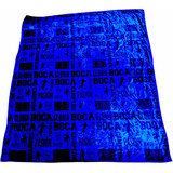 Frazada Boca Juniors Queen Size Flannel 2 1/2 Plazas Y Media