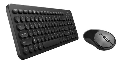 Kit De Teclado Y Mouse Inalámbrico Noga S5600 Español Negro