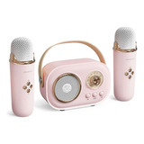 Mini Altavoz Bluetooth Portátil Karaoke Con Micrófono