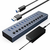 Usb 3 0 Hub Powered 13 Puertos Hub De Datos Usb Con Int...