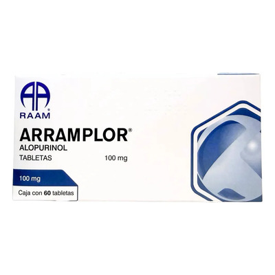Alopurinol 100 Mg Arramplor Caja Con 60 Tabletas Raam | Envío gratis